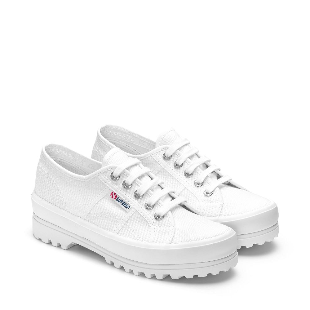 Superga 2555 Alpina White Low Top Sneakers - Men's Sneakers USA | US3615895